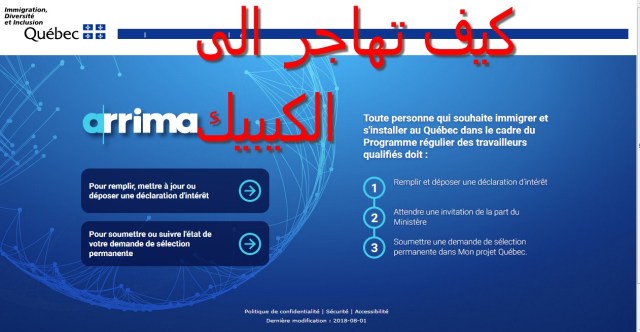 الهحرة الى الكيبيك عبر أريما